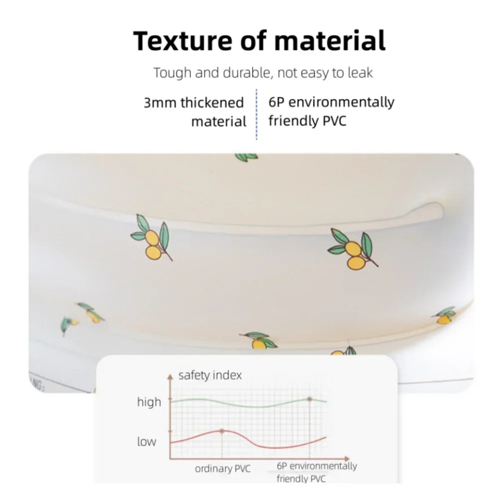 OTAUTAU Children Inflatable Sofa Chair Portable Inflatable Sofa Pool Float Baby Seat Back Support Anti-Fall Baby Bath Stool