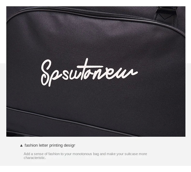 Travel Suitcase Trolley Bag with Wheels Large Capacity Luggage Bags Foldable Duffle Cabin Women Men Hand Luggage Carry On Bags