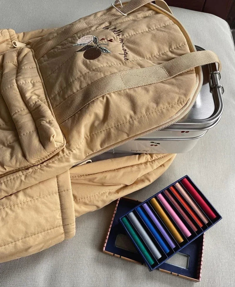 KS Brand Mommy Bag Travel Children Kid Cherry Backpack Primary Schoolbag Baby Waterproof Print Kindergarten Bags Boys Girls Gift