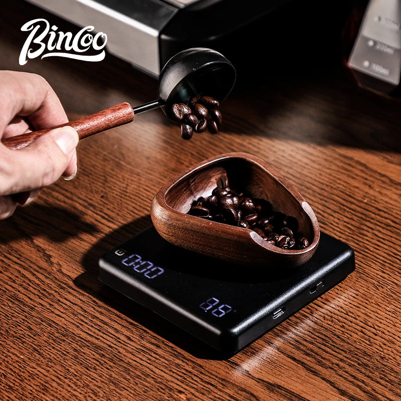 Bincoo Electronic  Coffee Scale Digital Kitchen Portable Barista Scales With Timer Handheld Precision 0.01g Weight