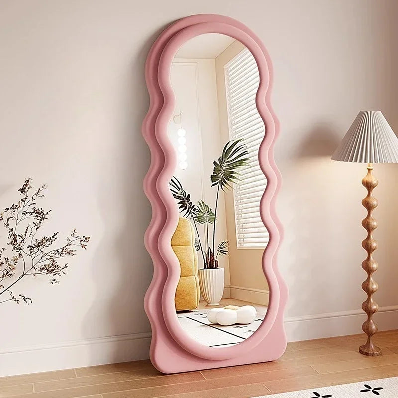 Light Luxury Floor Full Body Mirror Wall Mirrors Room Decoration Makeup Mirrors Full Body Wall Art Miroir Home Bedroom Mirror