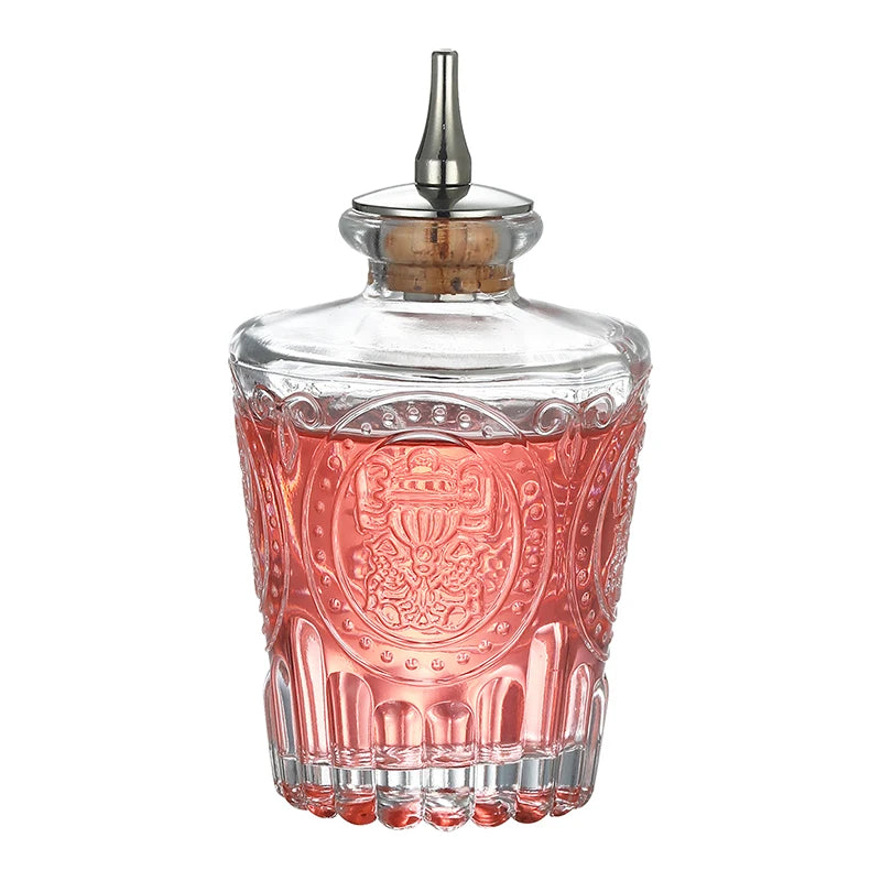 Vintage Cocktail Bitters Bottle with Dasher Top Professional Bar Accessory Bar Tool