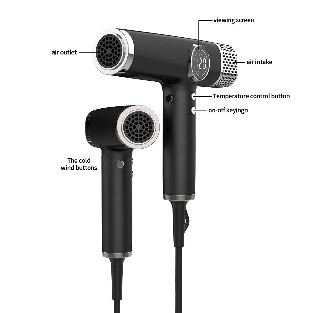 110000RPM Professional Hair Dryer Brushless Negative Ions Blow Dryer 1800W Powerful Lownoise 5 in 1 Salon Hair Airwrap Styler