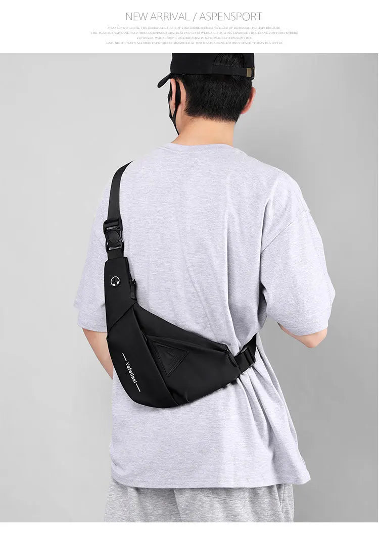 sling chest bag small shoulder bag husband messenger bag for men boy mini travel bag cross body bags anti theft mobile phone bag