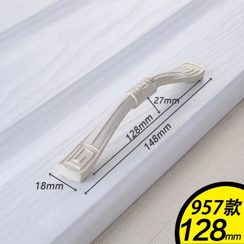 YM White Dressers Handle Kitchen Item Drawer Closet Wardrobe Gold Handle Cabinet Storage Door Cabinet Invisible Door Pulls Konb