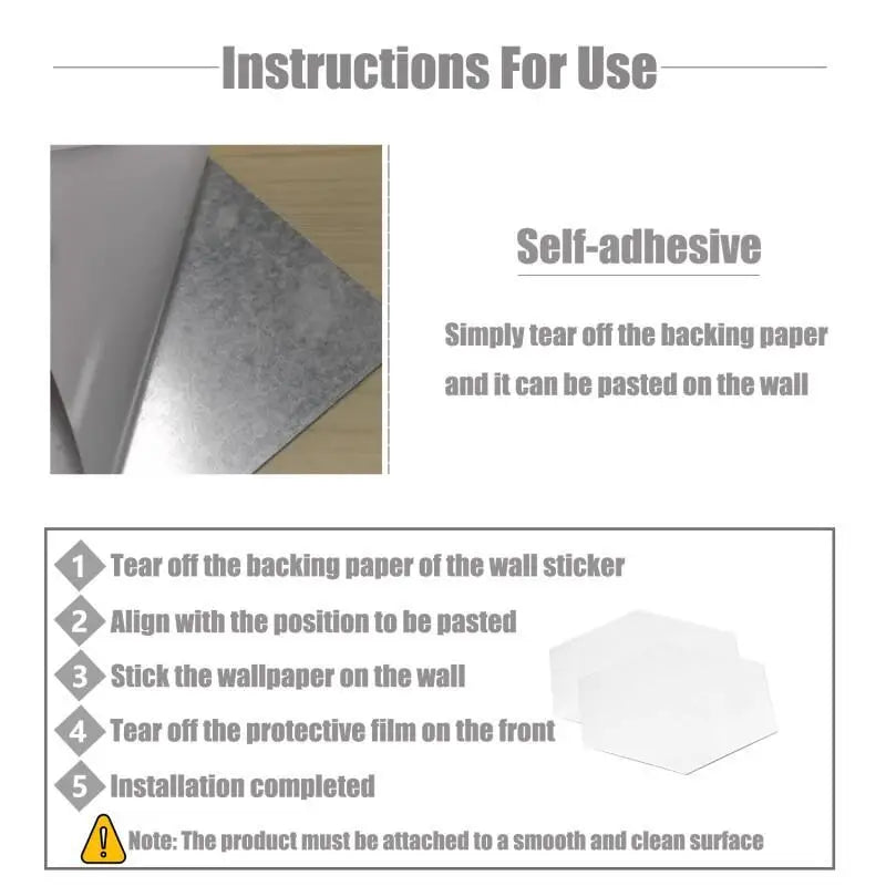 5-20PCS Geometric Solids Hexagonal Mirror Wall Stickers DIY With Built-in Adhesive and Removable Home Decoration 4.6cm-23cm