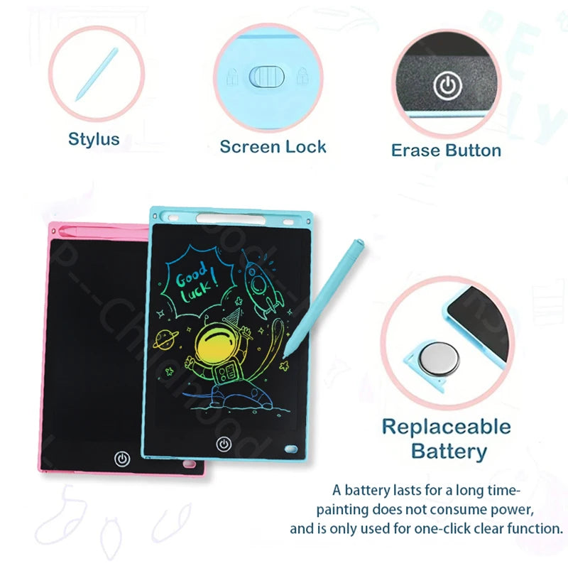 8.5"  Drawing Board LCD Writing Tablet For Kids Boy Girl Montessori Educational Toys Student Magic Blackboard Birthday Xmas Gift