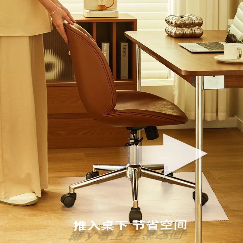 Nordic Light Luxury Office Chair, Home Lift Computer Chair, Simple Ergonomic Chair, Bedroom Backrest Leisure Chair