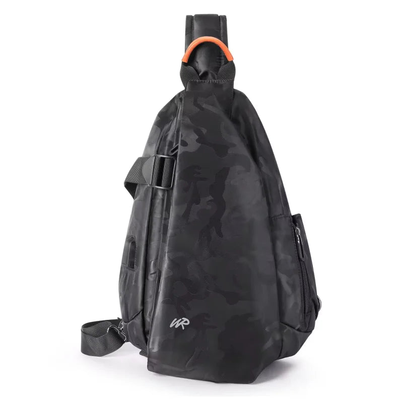 Anti-Theft Crossbody Sling Bag for Men Women,Small Backpack One Shoulder Bag, Chest Bag Sling Backpack for Hiking Biking Travel