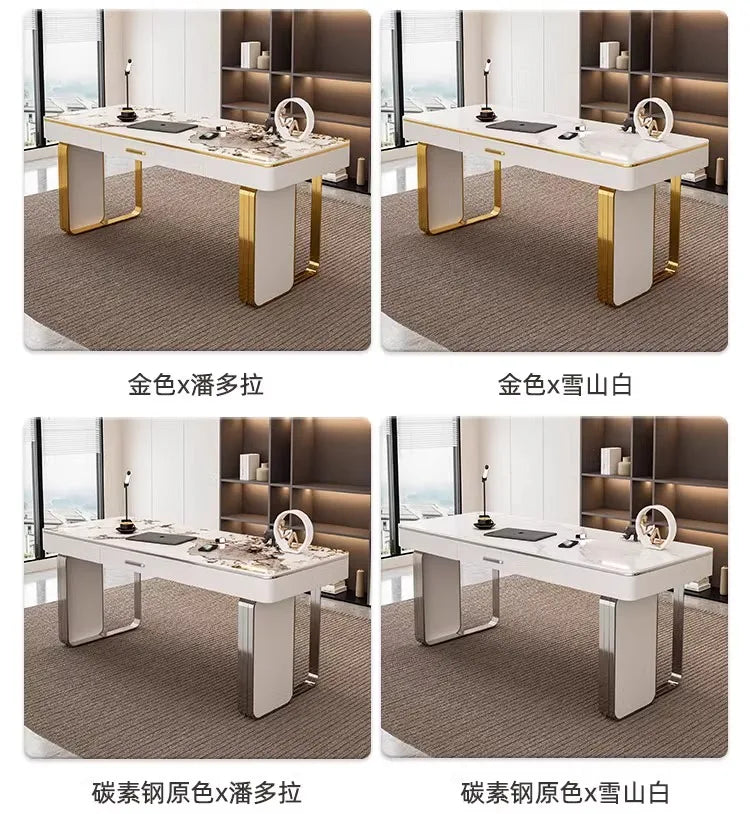 Modern Luxury Rock Slab Room Desks Gaming Desk Computer Desk Office Table Gaming Table Motion Study Computer Desks Furniture