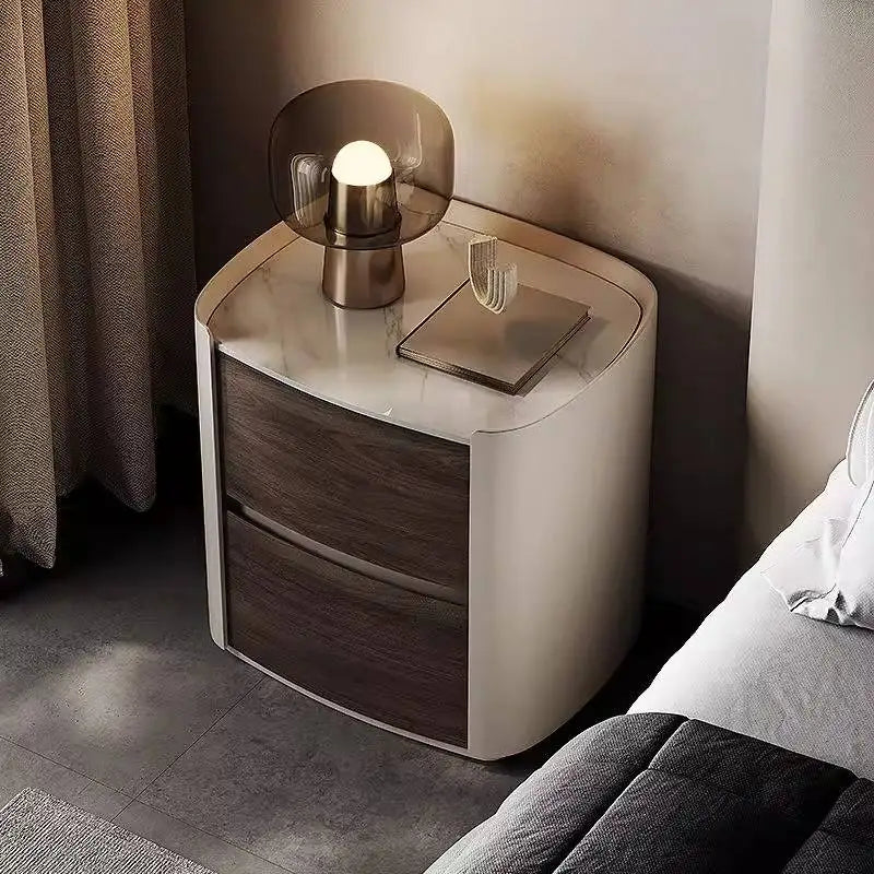 Design Organizer Nightstands Nature Wood Storage Drawers Essentials Bedsides Table Bedroom Modern Mesa De Cabeceira Furniture