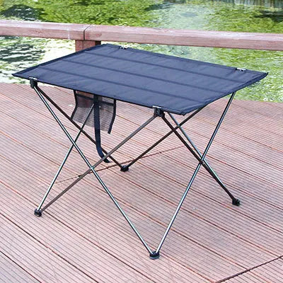 76x56x52CM Outdoor Aluminum Alloy Folding Table Casual Mesh Beach Table Portable Barbecue Picnic Table