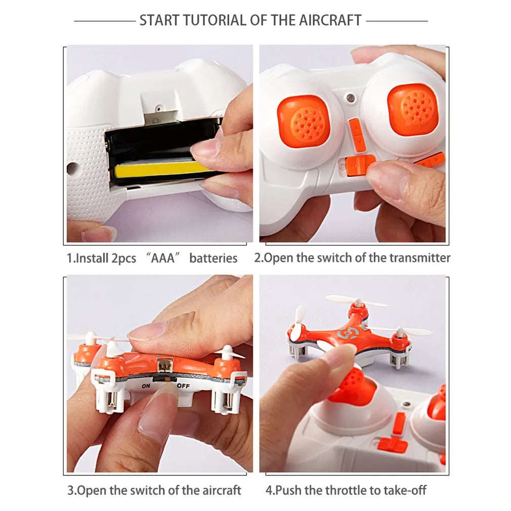 CX-10 Mini  Rc Drone 2.4g 4CH RC Remote Control Quadcopter Helicopter Drone CX 10 LED Toys Gift For Children Toys Christmas Gift