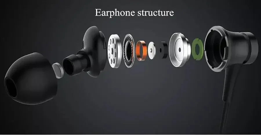 Original Xiaomi in-ear Sport Headphone with Mic Headset for Phone Xiaomi Samsung Huawei-Piston 3 Earphone Bass Wired 3.5MM