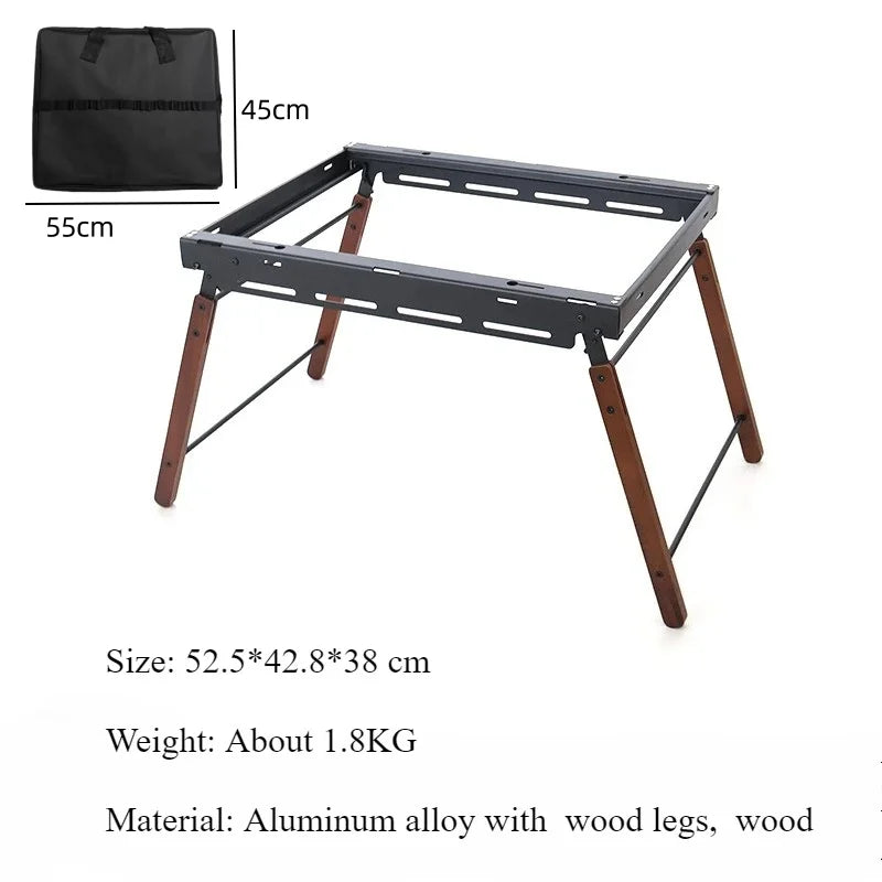 Camping Table Igt 2 Unit Table Outdoor Folding IGT Table  Tactical Picnic BBQ Cookware Portable Lightweight Camp Desk for Hiking