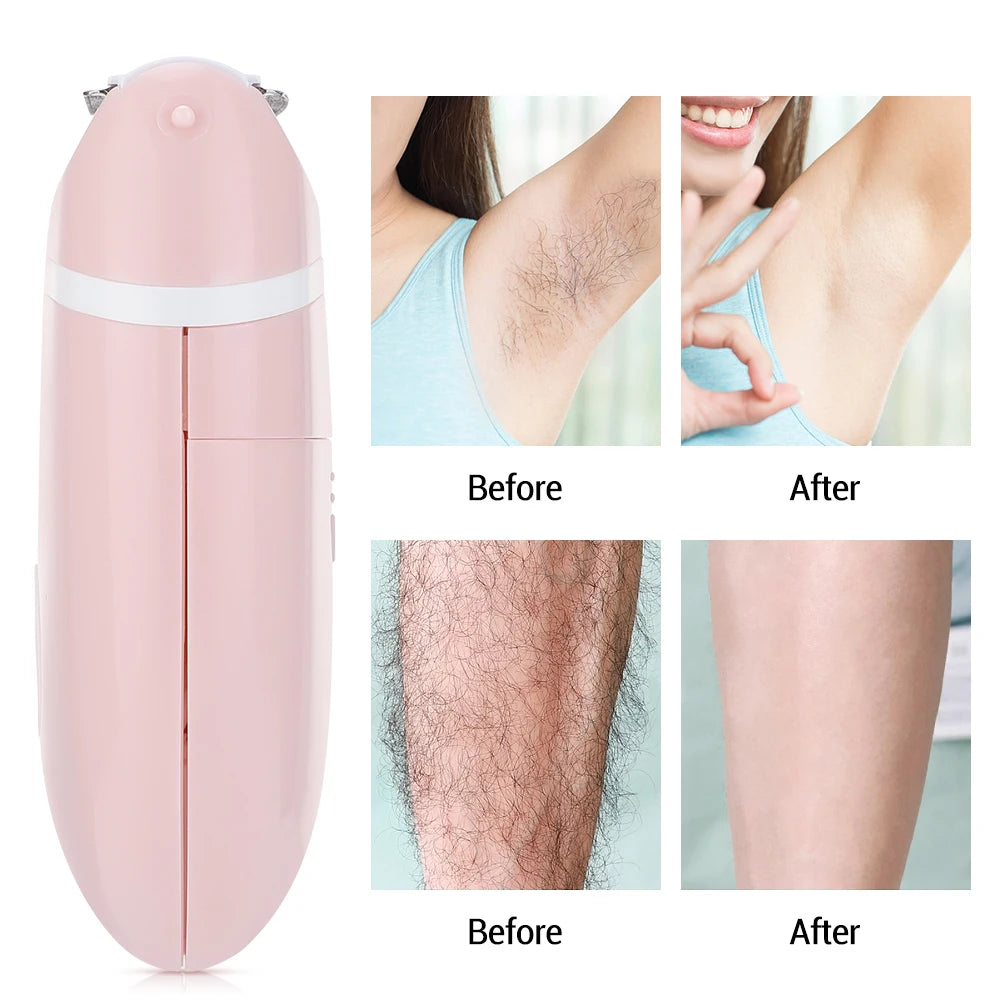 Women's Shaver Electric Mini Washable Razor Special Hair Removal Equipment for Whole Body Leg Armpit Intimate Area 3 in 1