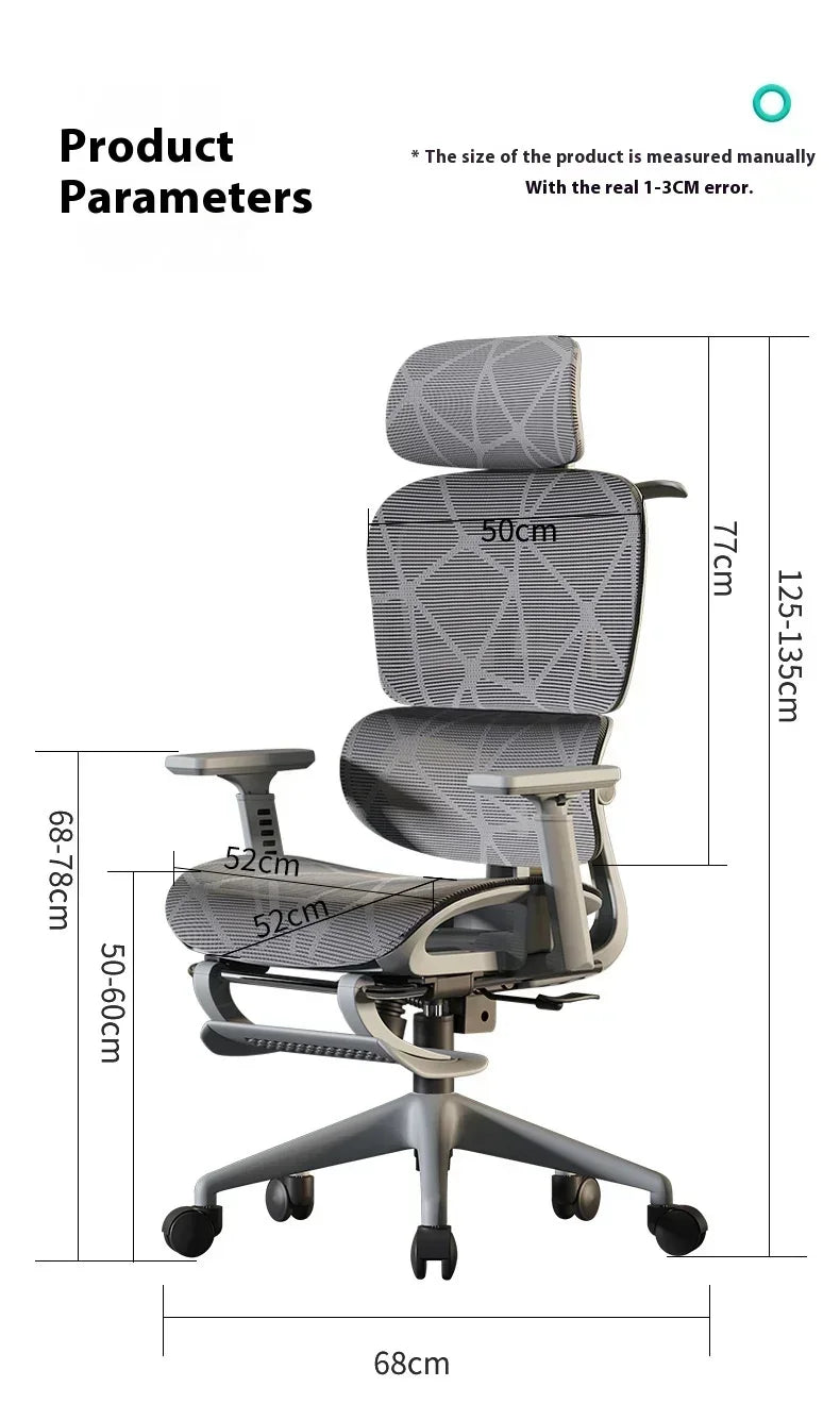 Ergonomic Chair 3D Headrest Armchair Gaming Chairs Computer Recliner Relaxing Massage Silla De Escritorio Office Furniture
