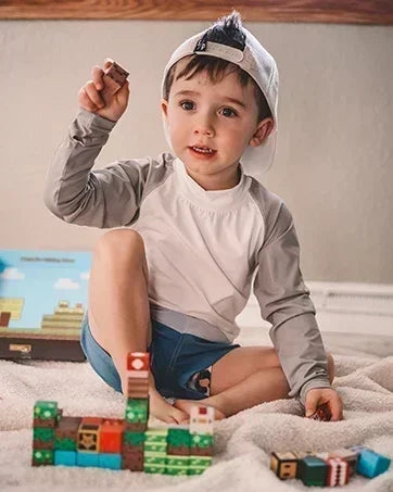 Magnetic Building Blocks Mine World Magnet Cube Set for Boy Girl Kid Age 3+ DIY Model Children Stem STEM Sensory Toy Gift