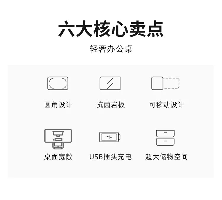 White minimalist office desk modern Elegant high-end design executive desk Mid century luxurymesa ordenador interior furniture