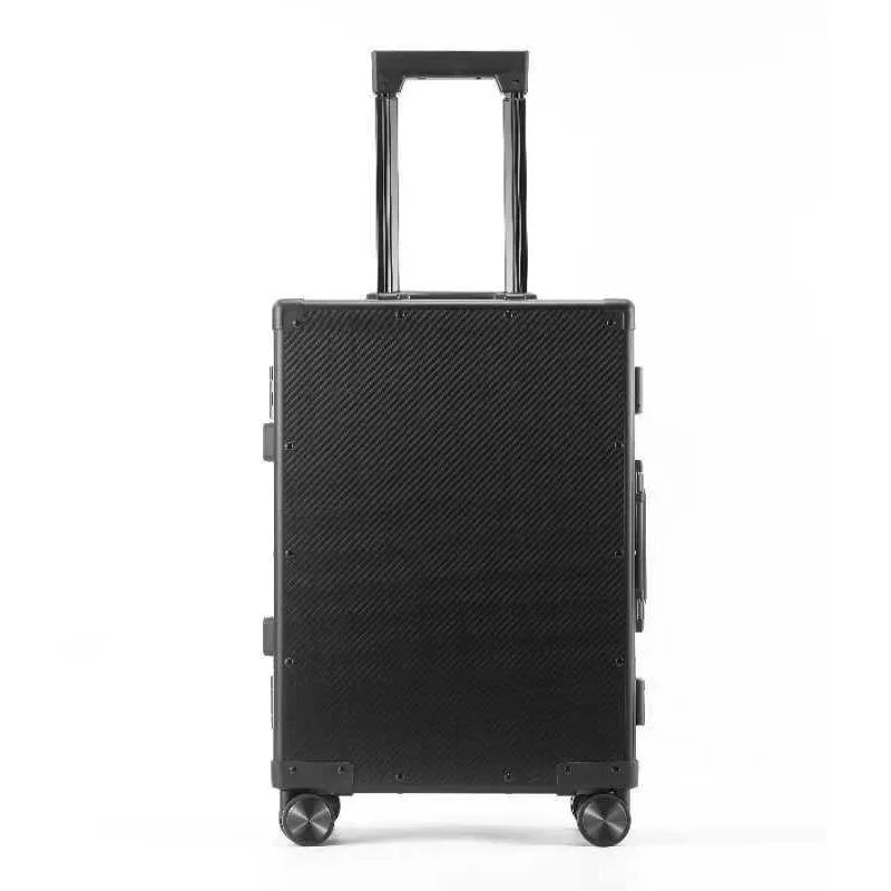 20″24″ Travel Suitcase Carbon Fiber Rolling luggage Carry-On Luggage Aluminum Frame Trolley Case With Wheels Business Boarding