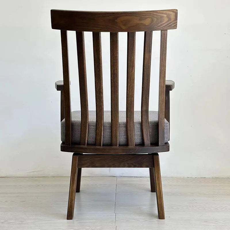 Wood Japanese Swivel Chair Black Walnut Nordic Design Accent Office Chair Desk Relaxing Computer Fotel Gamingowy Home Office