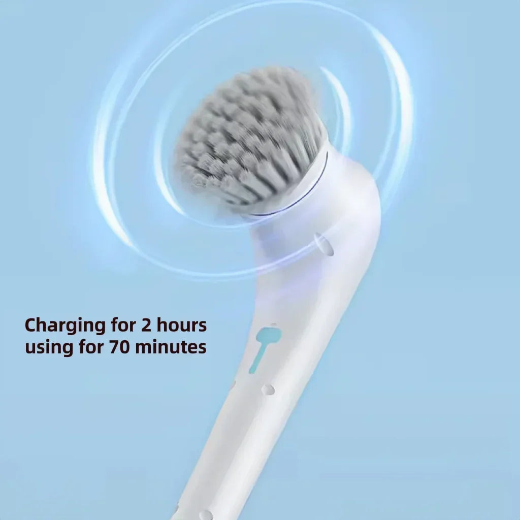 5 in 1 Multi-function Kitchen Home Bathroom Cleaning Tool Automatic Cordless Electric Cleaning Brush Rechargeable Brush