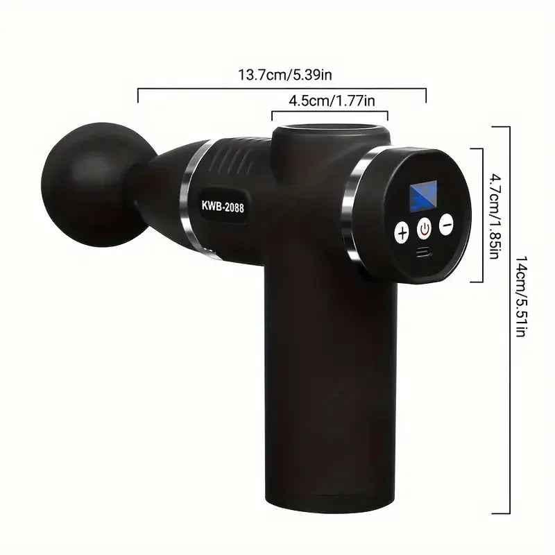 Mini Massage Gun Fascia Machine Muscle Relaxation Vibrating Gun Rod Percussion Massage Fitness Equipment Neck Grab Fascia Gun