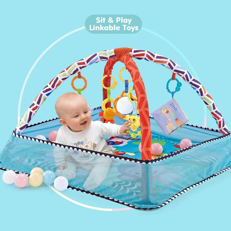 Educational Fitness Frame For Children Play Mat Rack Crawling Blanket Infant Play Rug Gift Kids Activity Mat Gym Baby Toys