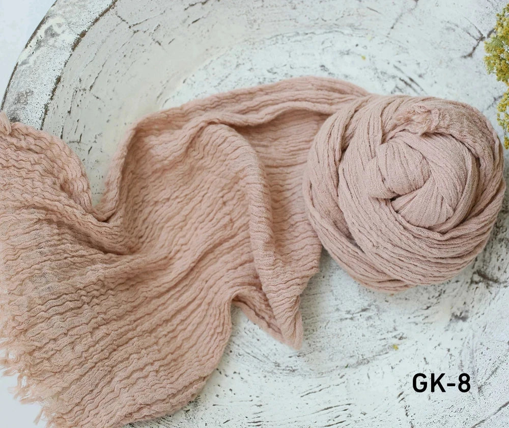 Professional Stretchable Wrapping Newborn Photography Props Soft Cotton Gauze Wraps Blanket Studio Baby Styling Props Accessory