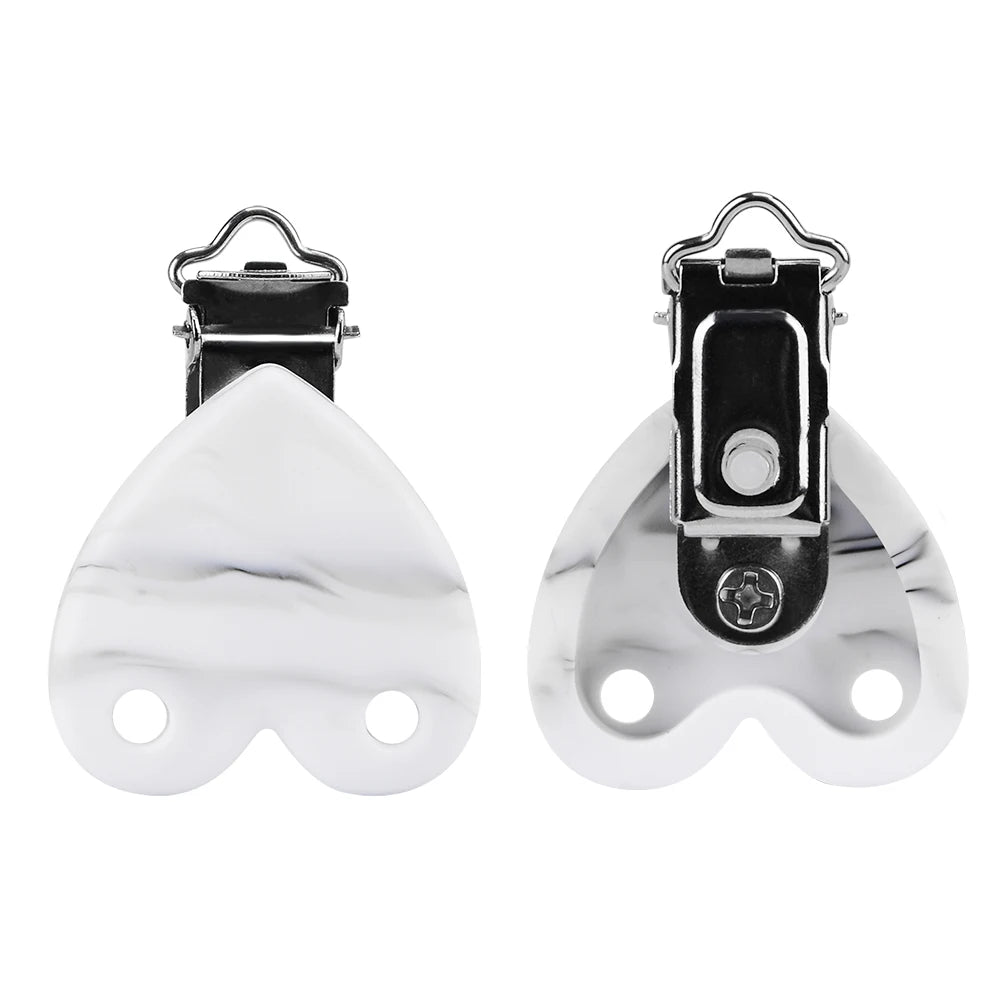 Lofca Silicone Clip 5 PCS Baby Pacifiers for DIY Pacifier Chain Nursing Teething Baby Gifts Food Grade Free BPA Baby