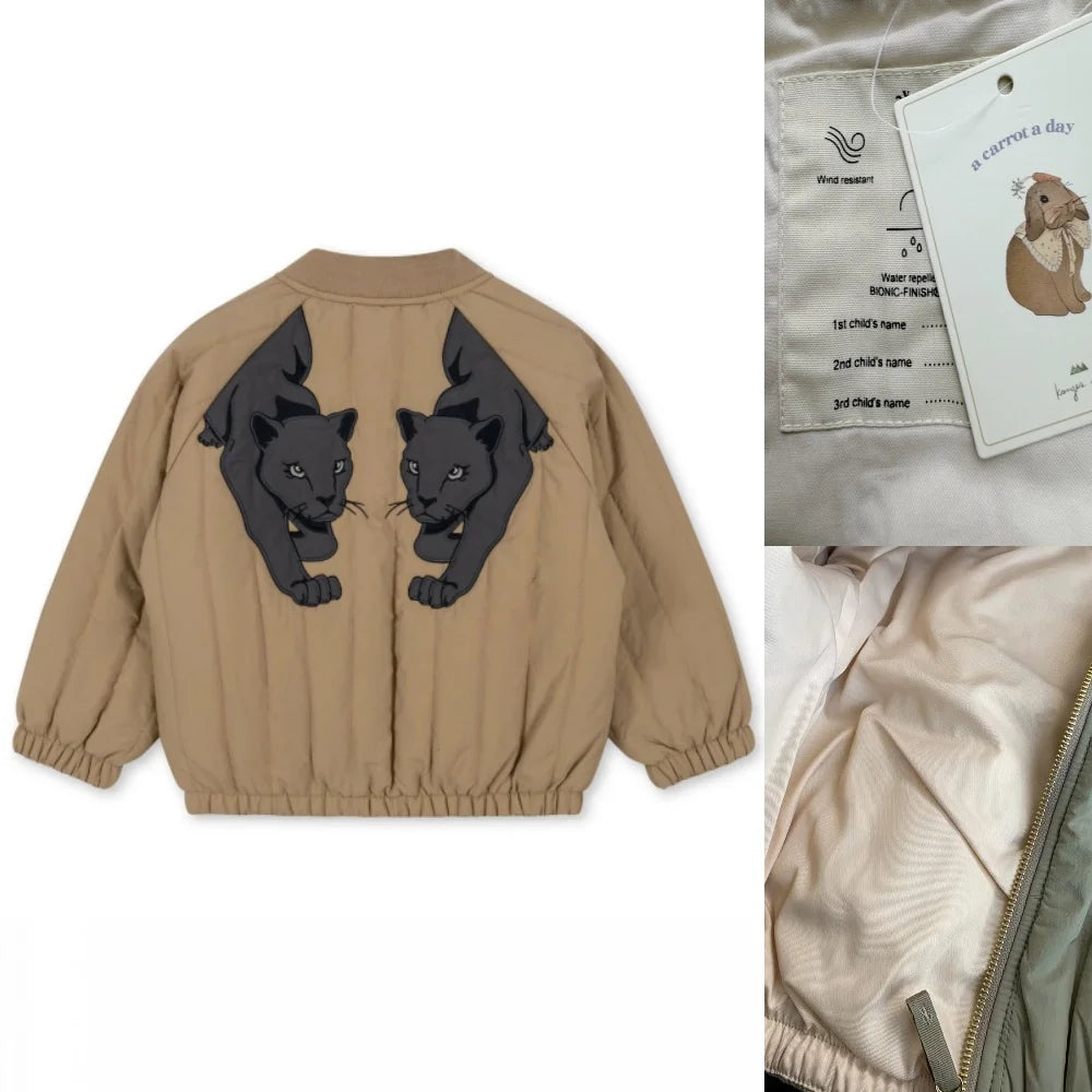 2025 KS Winter Baby Boys Lambswool Jackets Coat Kids Cotton Outerwear Toddler Girl Fleece Flight Suit Jacket Children's Clothing