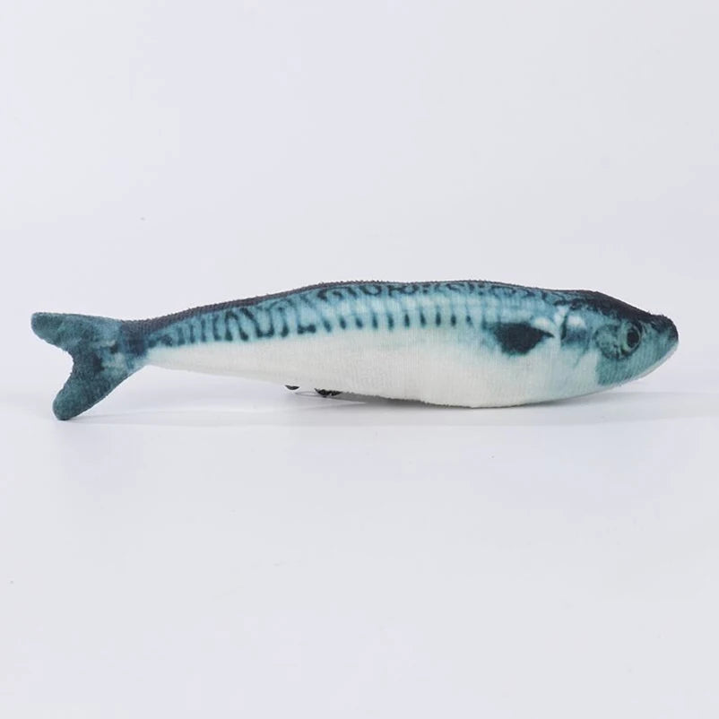 Hot sale of cat-teasing toys simulation fish tear-teasing cat chew plush toys fish cat supplies Pet supplies