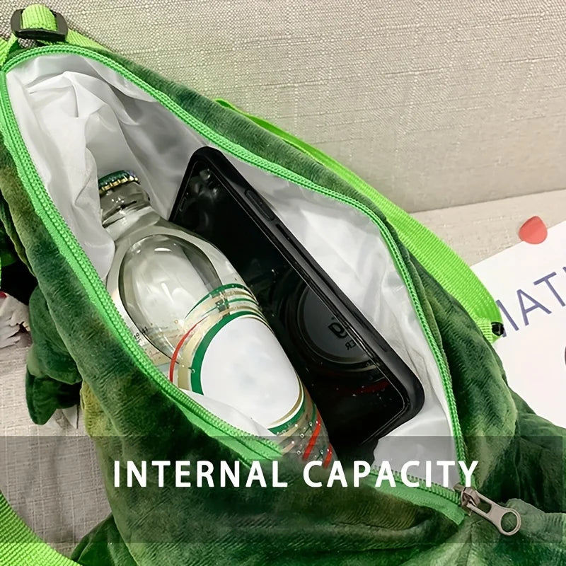 Plush T-Rex Backpack for Kids Dinosaur Bag for Kids with Adjustable Straps Dinosaur Costume Accessories for Boys and Girls