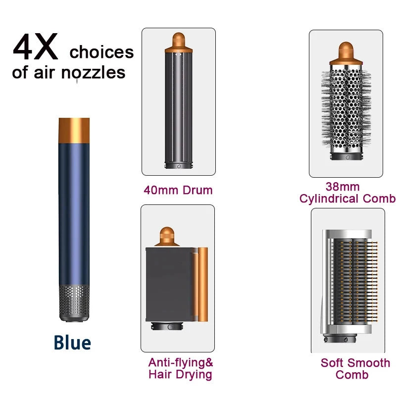 SenCiciMen X9 Multi Hair Styler Curling Iron Hair Hot Air Brush Curling Barrel Hair Dryer Salon Professional Curly Hair Styler