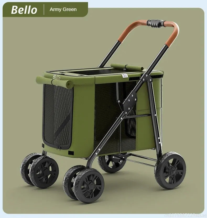 Multiple pet strollers large dog trolley cart folded large space Multifunctional trolley case with wheel bearing 30kg for travel