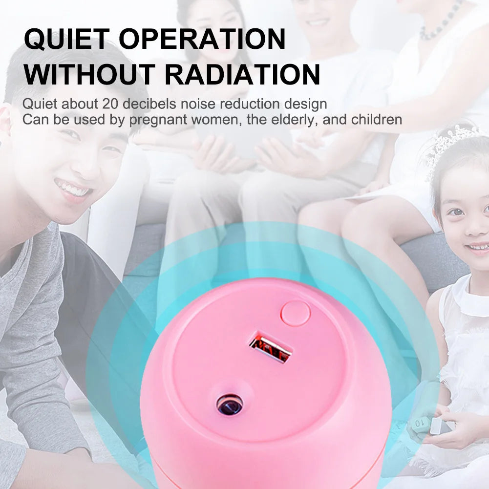USB Mini Air Humidifier Aroma Essential Oil Diffuser For Home Car Ultrasonic Mute Mist Maker Diffuser with LED Color Lamp