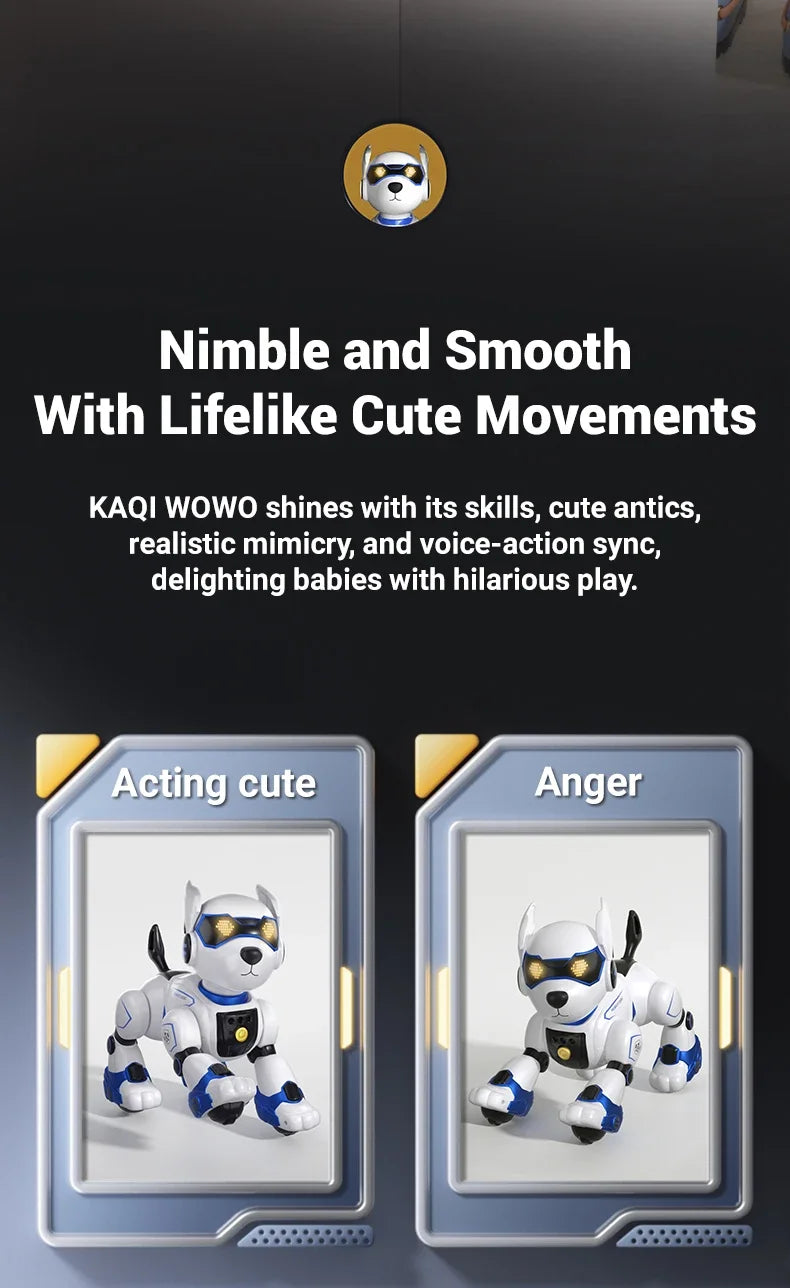 JJRC New Product R27 Smart Voice Robot Dog - Kids' Electronic Pet, Early Education Interactive Toy Robot Halloween Gift