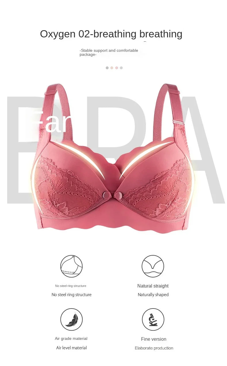 Front Open Nursing Bra Maternity Cotton Breastfeeding Pregnant Women Bralette Wire Free Maternal Underwear Lactation Clothes