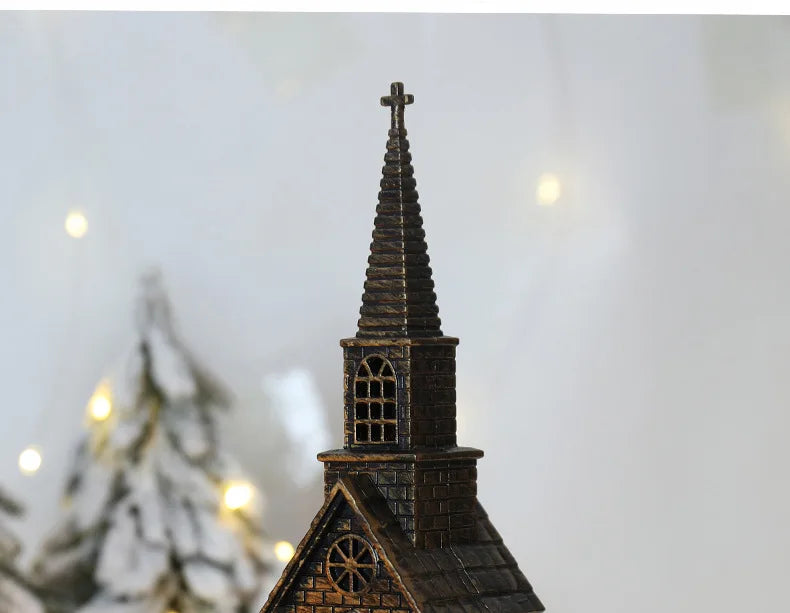 2025 Christmas LED Night Light Lantern Lamp Table Ornament Santa Claus Snowman Vintage Light Table for Home Xmas Navidad Gifts