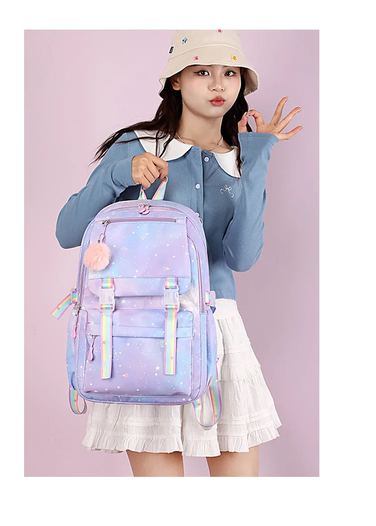 KPop Demon Hunters Backpack High-capacity Kids Knapsacks Movie Music Girl School Schoolbags Cartoon Anime Student Rucksack