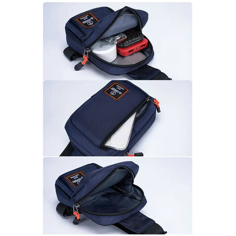 Chest Bags Men's One Shoulder Crossbody Bag Large Capacity Outdoor Sports Leisure Fashion Small Shoulder Bag Backpack Men's