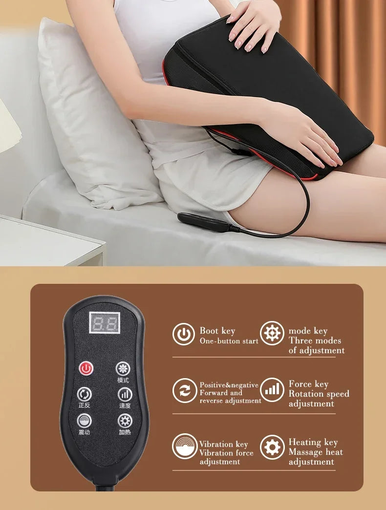New Electric Massage Neck Pillow Shiatsu Head Cervical Ttraction Body Back Waist Massager Car with Heating Vibrating Massage