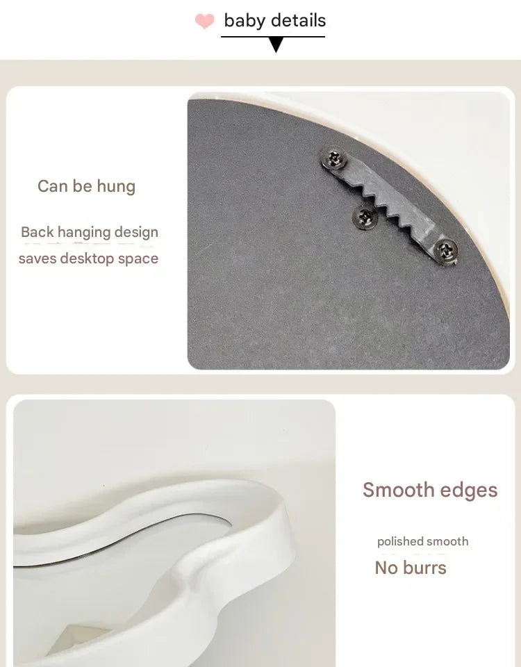 Wavy Wall Mirror Items Girls Small Floor Funky Cloud White Cute Mirror Men Nordic Korean Plastic Espelhos Home Decorations Cheap