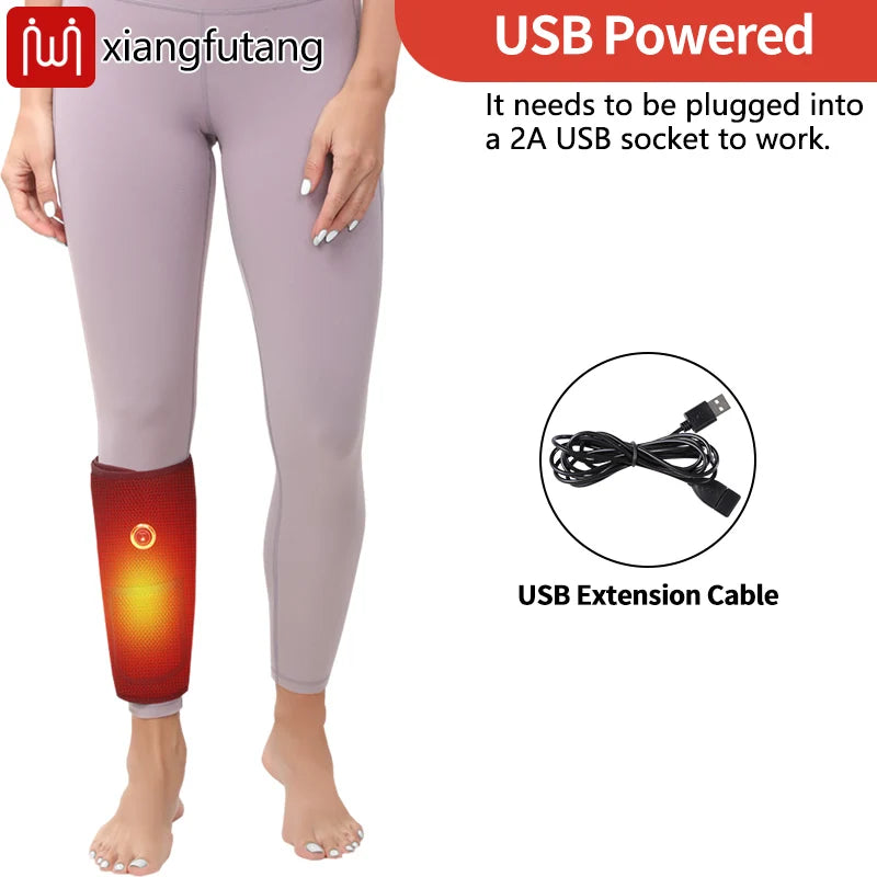 Heating Calf 3 Modes Electric Airbag Compression Leg Heated Calf Foot Heating Muscle Relax Blood Circulation Foot Massage