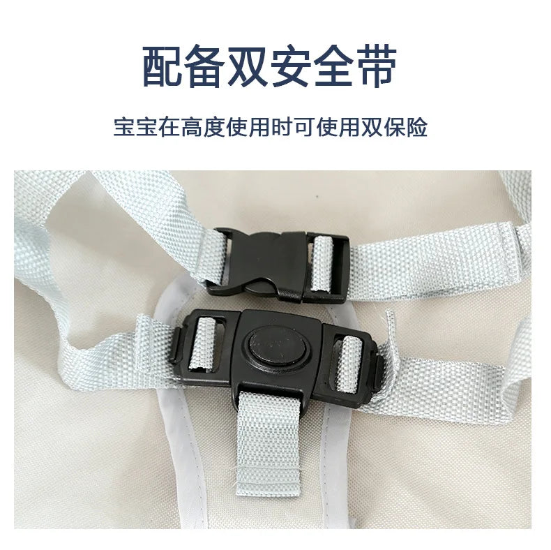 Baby Foldable Portable Dining Chair With Plate Seat Belt Children's Beach Chair Camping Child Comfortable Feeding Seat Baby