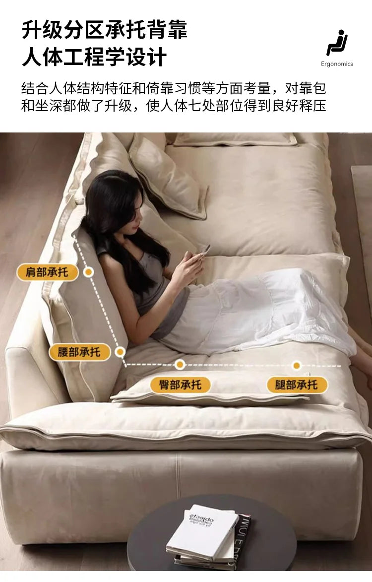 Minimalist Living Room Sofas Oversized Cushion Individual Nordic Living Room Sofas 2 Seater Modern Divano Soggiorno Furniture