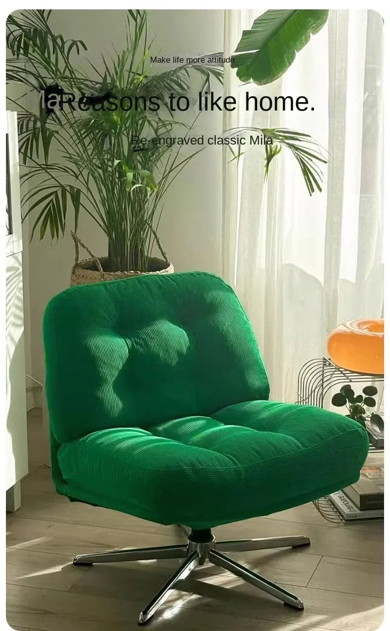 Realife Internet Celebrity Sofa Chair Dewey Ringer Leisure Chair Rotating Living Room Balcony Small Sized Single Chair 2025 New