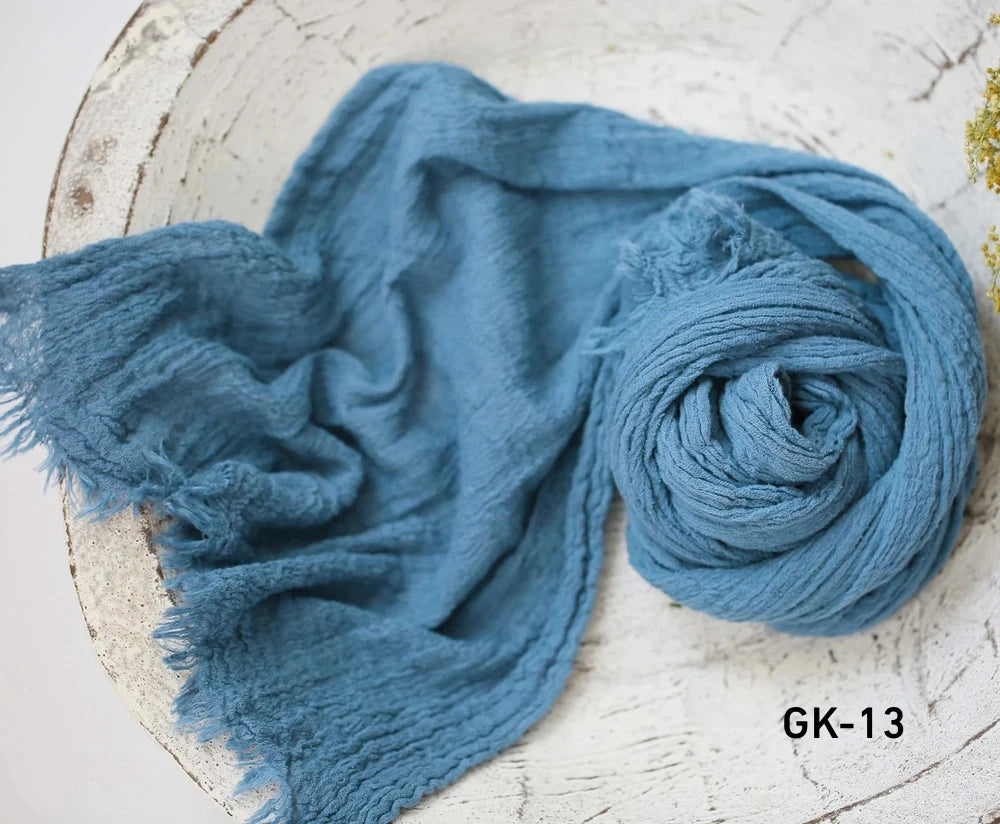 Professional Stretchable Wrapping Newborn Photography Props Soft Cotton Gauze Wraps Blanket Studio Baby Styling Props Accessory