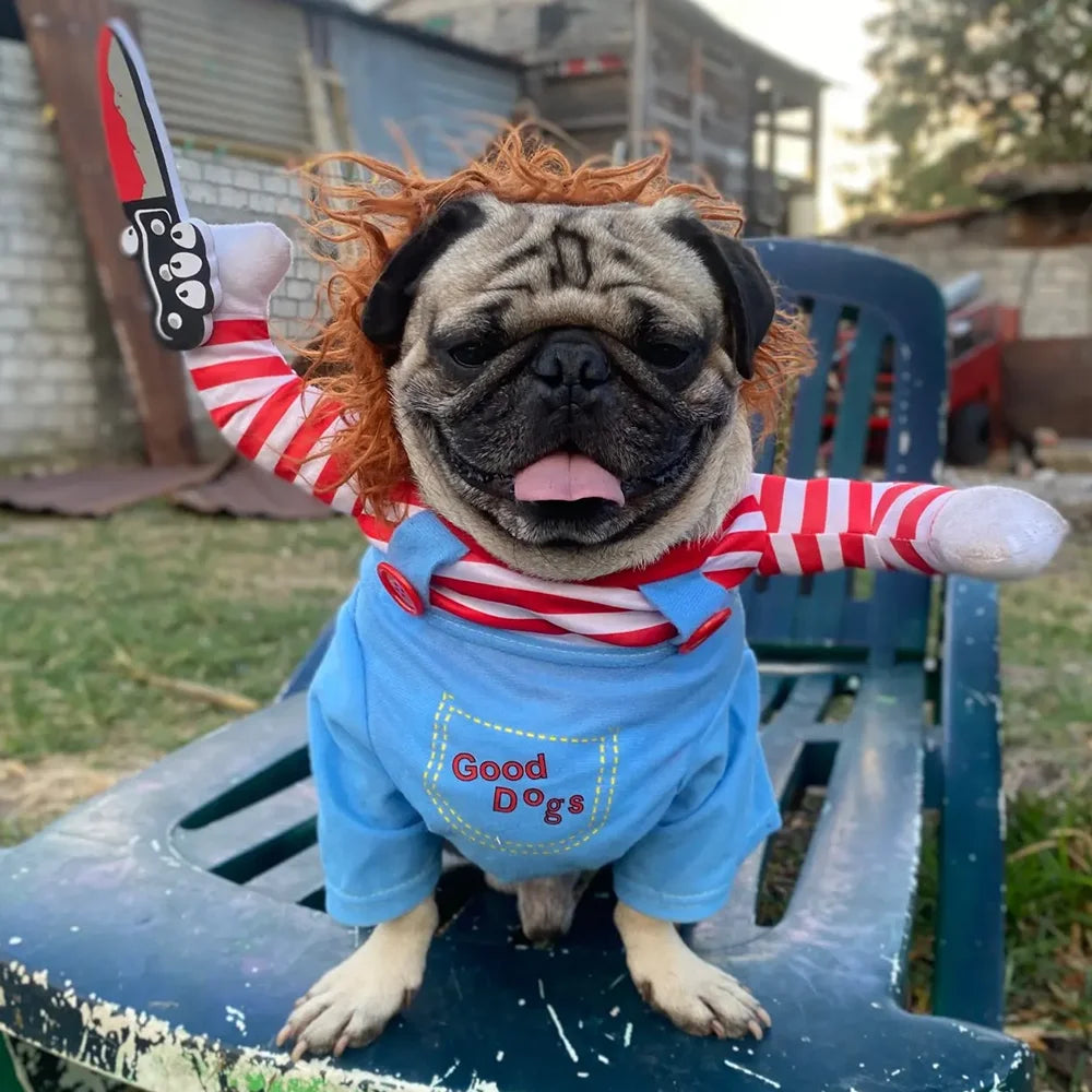 Funny Cosplay Dog Costume Halloween Party Pet Clothes For Small Medium Dogs Cat Cute Puppy Apparel Yorkshire Chihuahua Jumpsuits