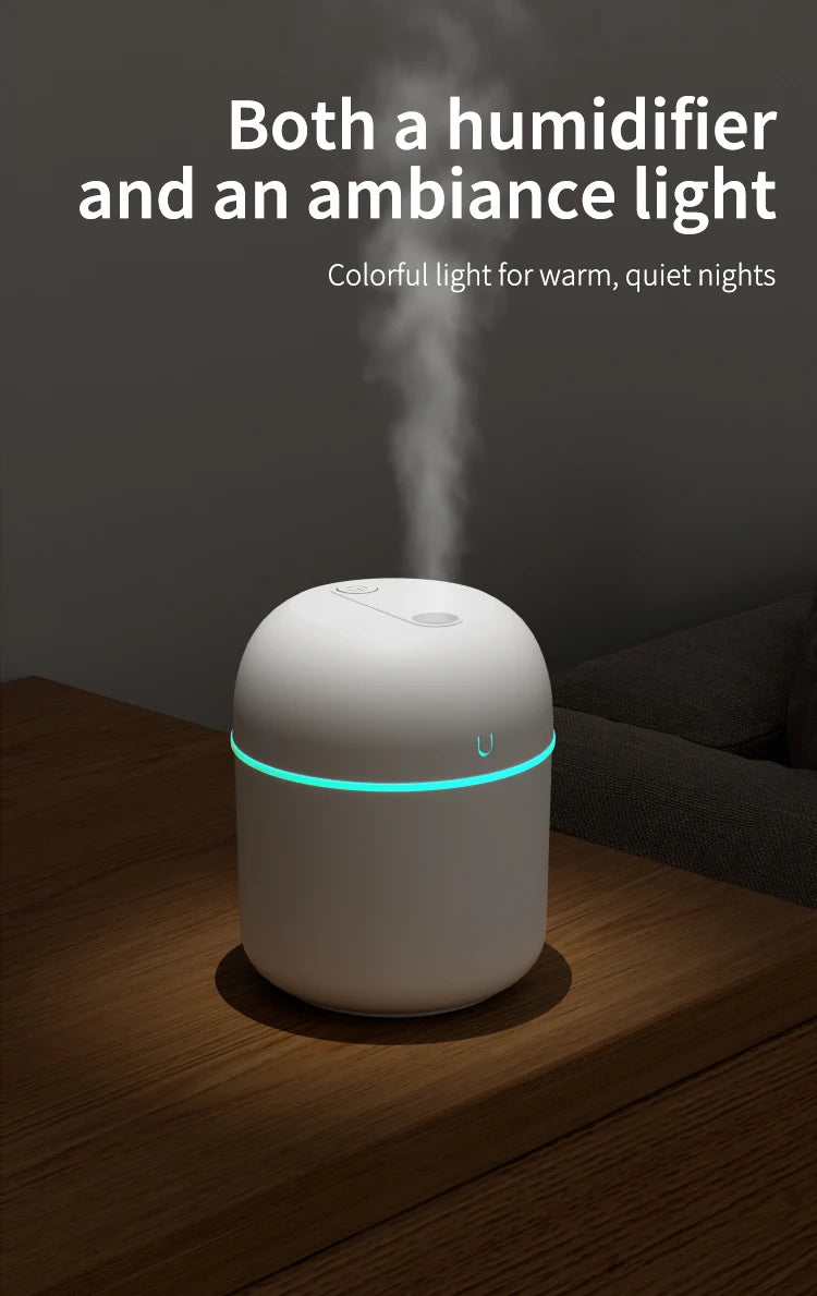 USB air humidifier Mini fog household small desktop humidifier Intelligent car aromatreatment machine